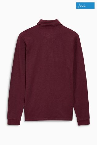 Joules Burgundy Victor Long Sleeve Jersey Rugby Top